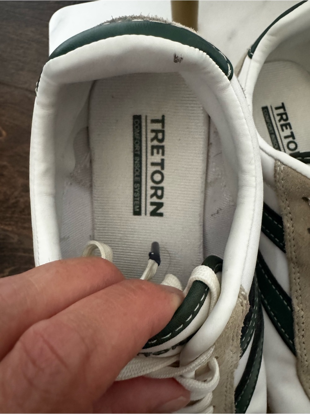 👟 Tretorn Rawlins 2.0 Sneakers – White/Green/Suede - Picture 3 of 6